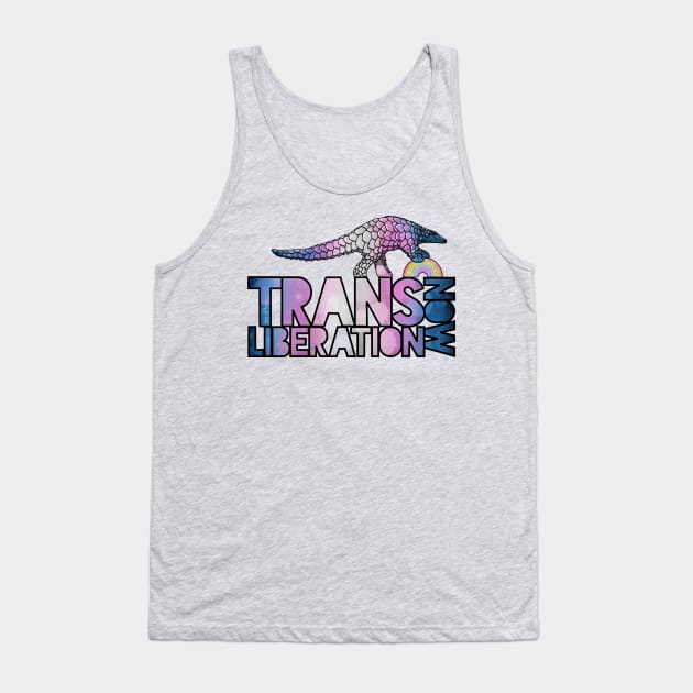 Trans Liberation Now Tank Top by Art by Veya